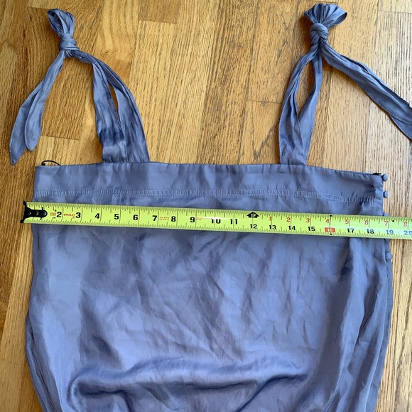 Nwt Mustard Seed bodysuit blouson tie straps thong - Picture 7 of 12